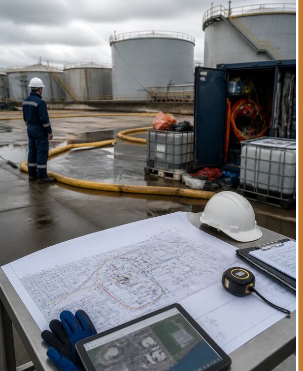 Разработка плана ликвидации разливов нефти в Хабаровске